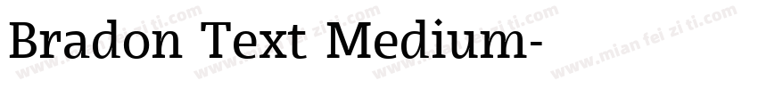 Bradon Text Medium字体转换
